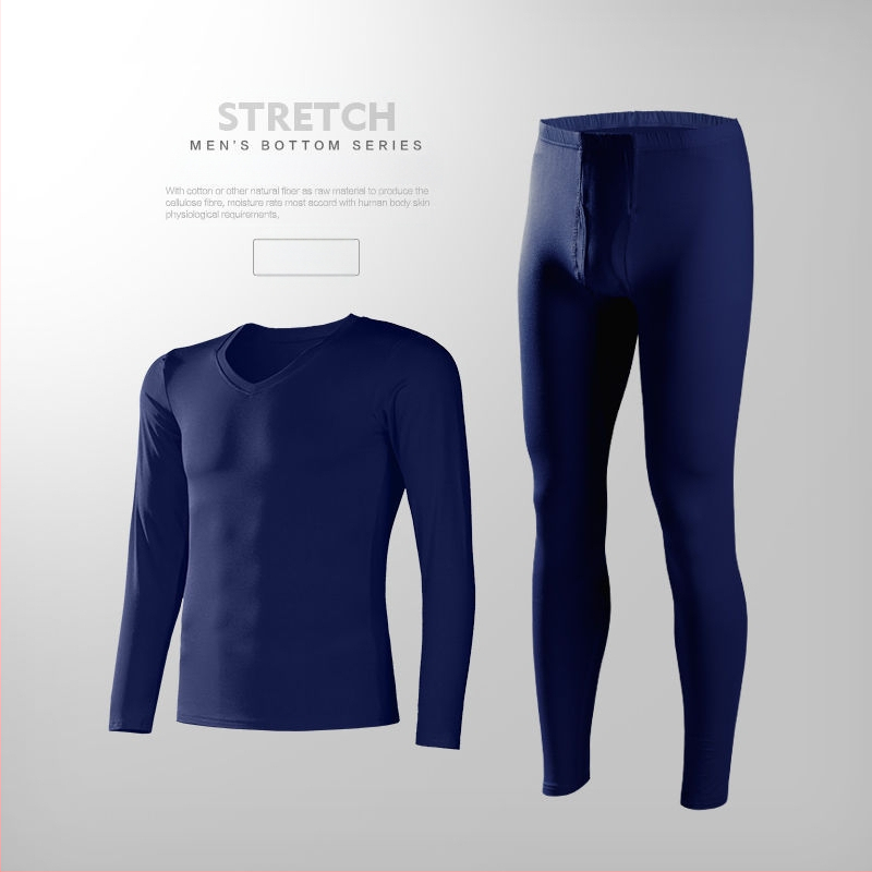Vyriški modaliniai termo apatiniai komplektas, ploni rudens drabužiai ir kelnės, vyriški, prigludę, jaunimo, vientisos spalvos, itin ploni.