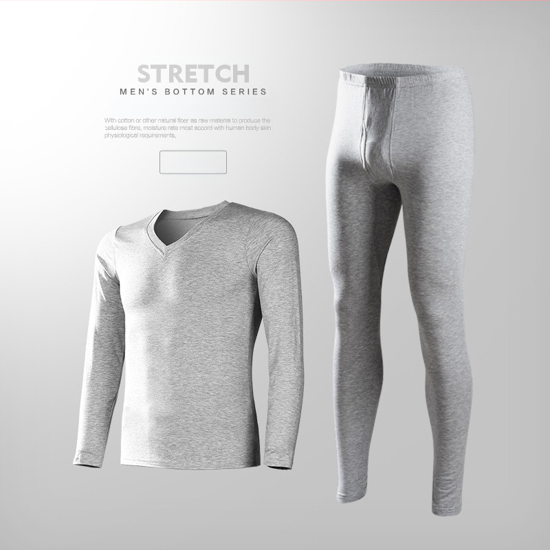 Vyriški modaliniai termo apatiniai komplektas, ploni rudens drabužiai ir kelnės, vyriški, prigludę, jaunimo, vientisos spalvos, itin ploni.