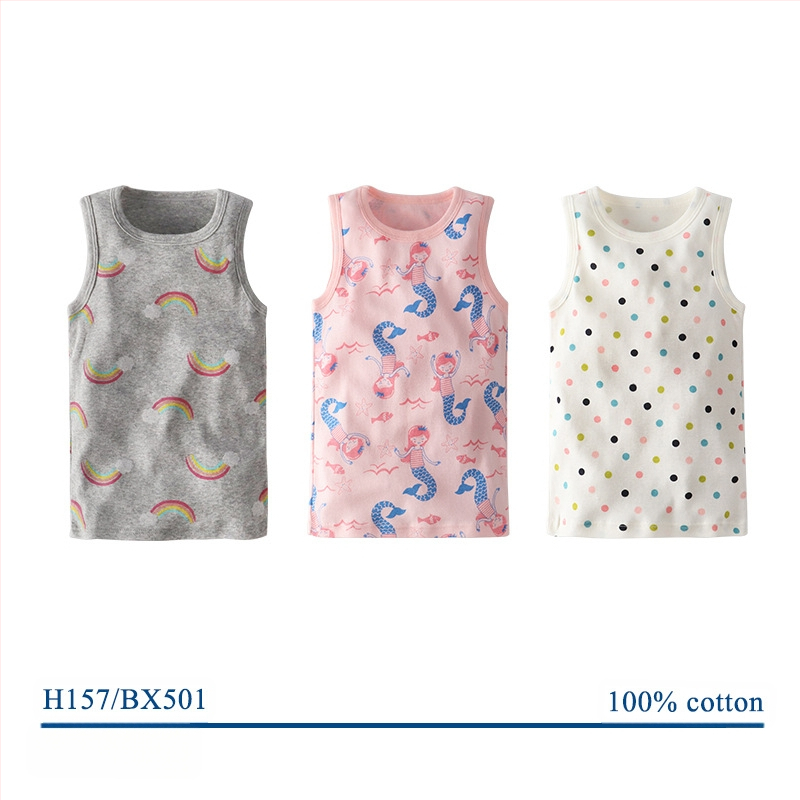 Dječji prsluk od pamuka za žene, donji dio za bebe, odvođenje vlage, proizvođači prsluka u obliku slova I za malu i srednju djecu, veleprodaja