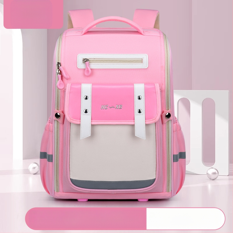 Uus Briti stiilis koolikott algkooliõpilastele 1-6 klassi lastele, selgroo kaitsega trükitud ruumikott, suure mahutavusega seljakott