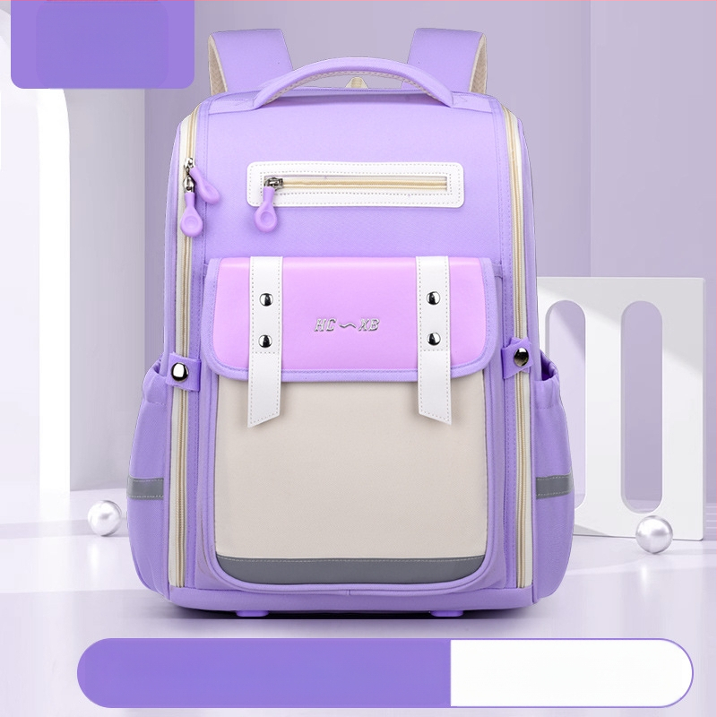 Uus Briti stiilis koolikott algkooliõpilastele 1-6 klassi lastele, selgroo kaitsega trükitud ruumikott, suure mahutavusega seljakott