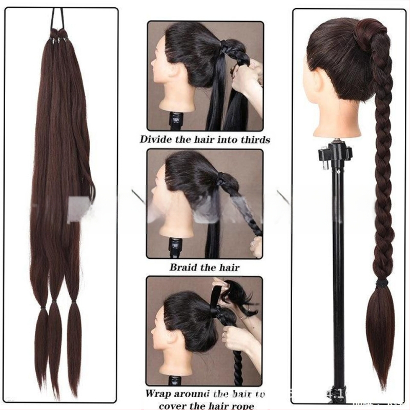 Väliskaubanduse piiriülene hobusesaba punutis punutis Amazoni enimmüüdud kolmeharuline punutis punutud ponyta