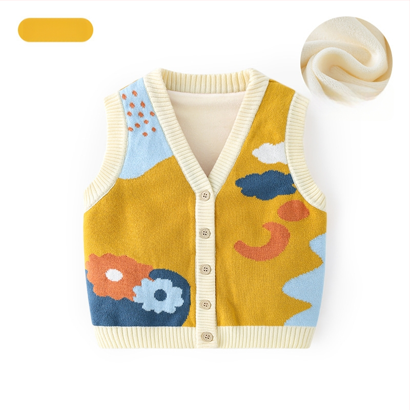 K-stiilis armas puhtast puuvillast pehme laste vest kootud vest beebidele Kategooria sügisene ülerõivaste laste kardiganvest