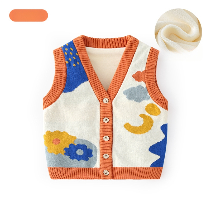 K-stiilis armas puhtast puuvillast pehme laste vest kootud vest beebidele Kategooria sügisene ülerõivaste laste kardiganvest