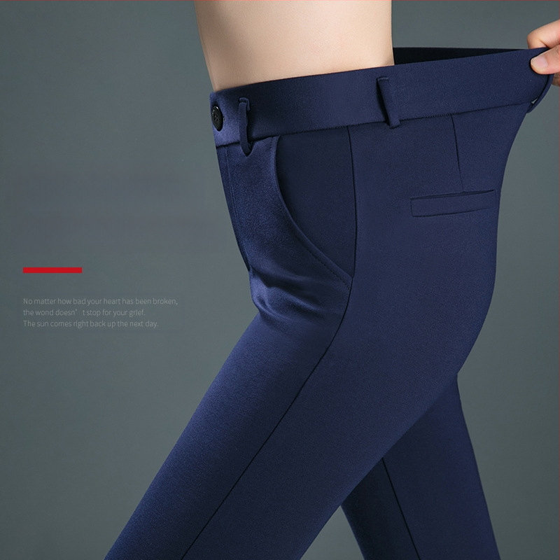 Pavasario ir rudens vidutinio amžiaus mamoms skirtos laisvalaikio kelnės aukštu liemeniu, elastingos, didelių dydžių, storų mm megztų, liekninančių kelnių su varpelio formos apačia, gamintojo.