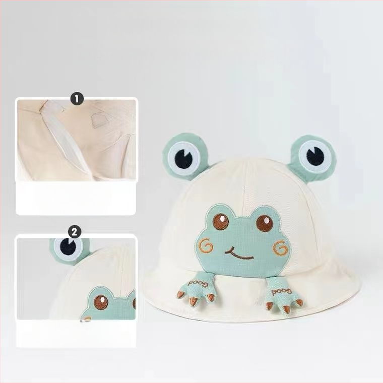 Slatka mala žablja dječja kapa za proljeće i jesen, tanka sjenila za sunce, dječja kapa za sunčanje za putovanja, za dječake i djevojčice, dječja kapa za sunčanje