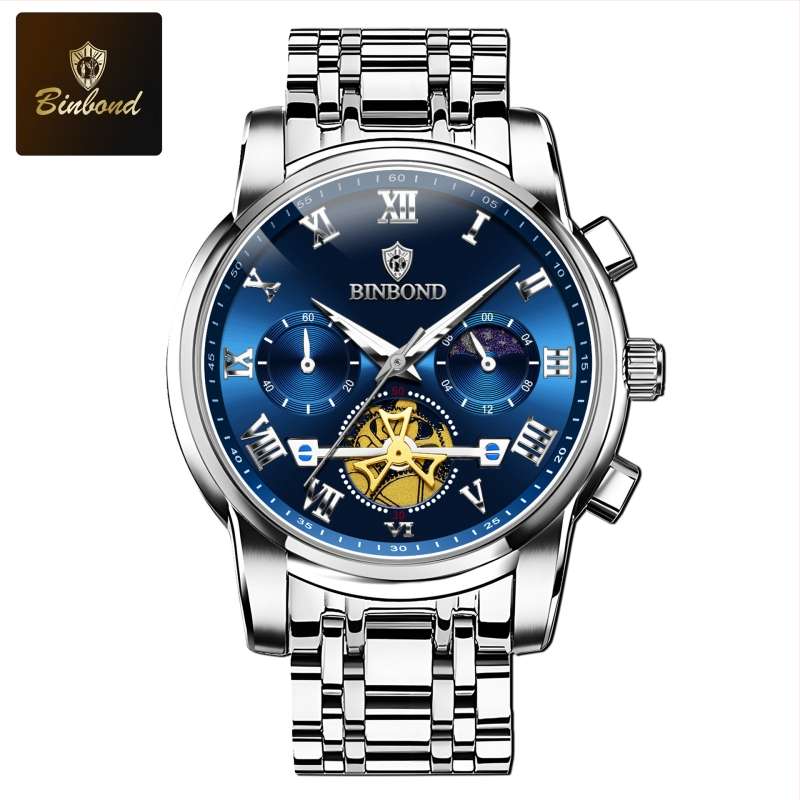 Binbangi kaubamärgiga kellad hulgimüügitootjatelt, helendavad õõnsad veekindlad piiriülesed kvartskellad, meeste kellad, väliskaubanduse meeste kellad