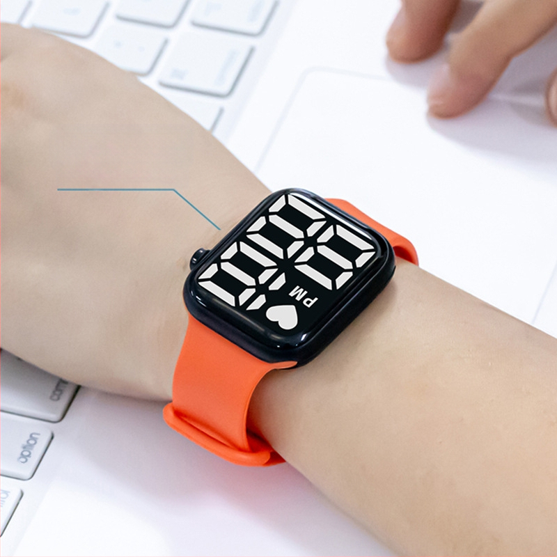 Y1 eksporta e-komercijas karsti pārdots LED digitālais pulkstenis zēniem un meitenēm, bērnu gaismas digitālais pulkstenis, ūdensizturīgs liels ciparnīcas ciparnīca