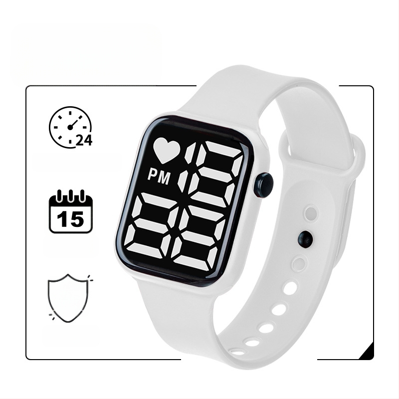 Y1 eksporta e-komercijas karsti pārdots LED digitālais pulkstenis zēniem un meitenēm, bērnu gaismas digitālais pulkstenis, ūdensizturīgs liels ciparnīcas ciparnīca