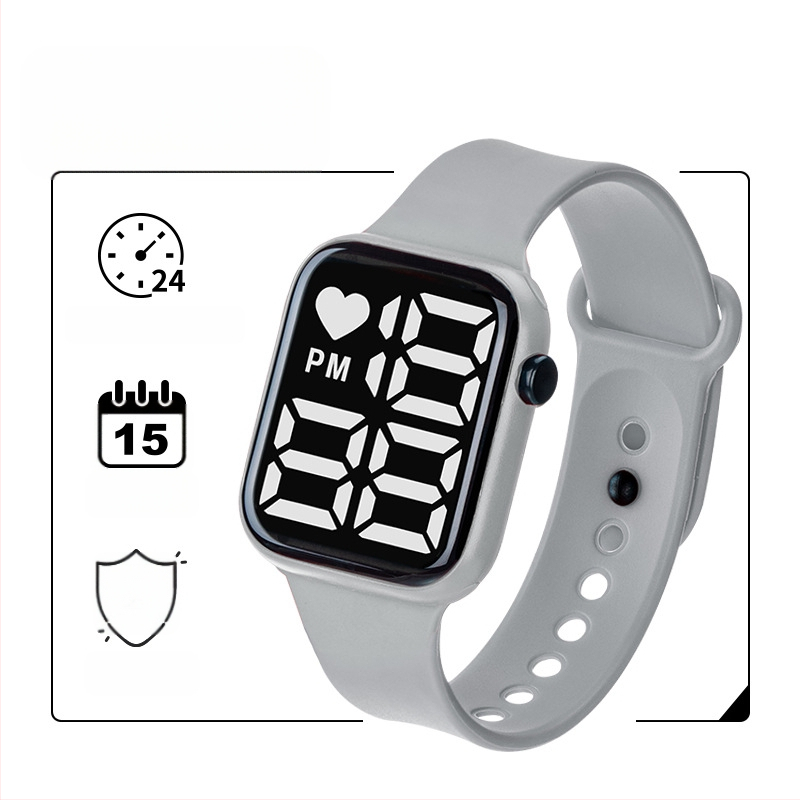 Y1 eksporta e-komercijas karsti pārdots LED digitālais pulkstenis zēniem un meitenēm, bērnu gaismas digitālais pulkstenis, ūdensizturīgs liels ciparnīcas ciparnīca