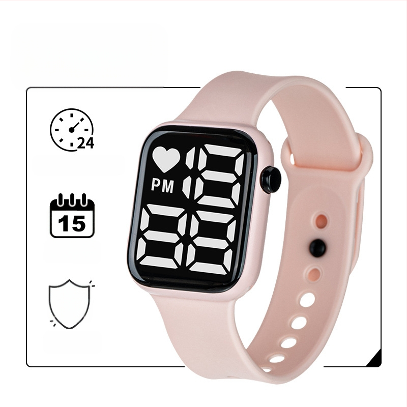 Y1 eksporta e-komercijas karsti pārdots LED digitālais pulkstenis zēniem un meitenēm, bērnu gaismas digitālais pulkstenis, ūdensizturīgs liels ciparnīcas ciparnīca