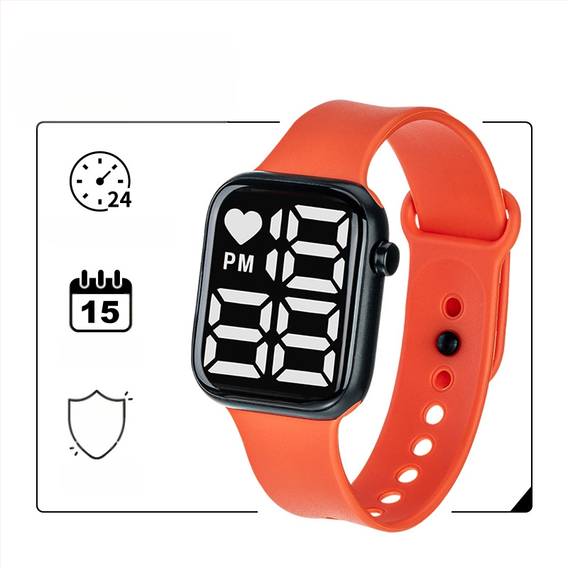 Y1 eksporta e-komercijas karsti pārdots LED digitālais pulkstenis zēniem un meitenēm, bērnu gaismas digitālais pulkstenis, ūdensizturīgs liels ciparnīcas ciparnīca