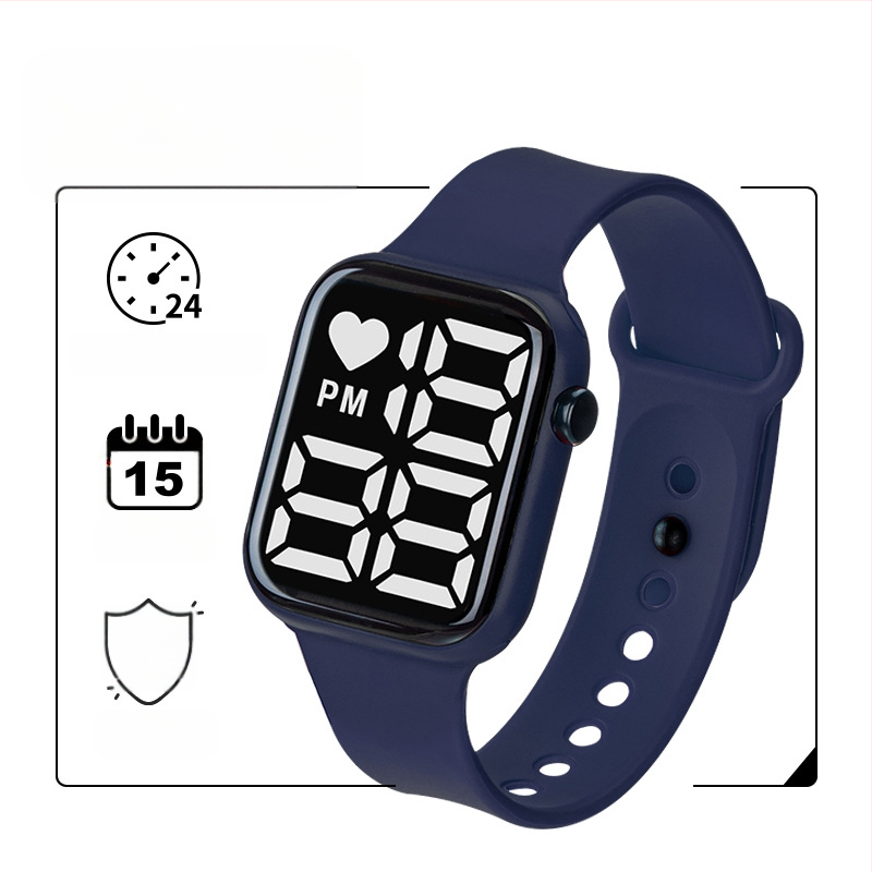 Y1 eksporta e-komercijas karsti pārdots LED digitālais pulkstenis zēniem un meitenēm, bērnu gaismas digitālais pulkstenis, ūdensizturīgs liels ciparnīcas ciparnīca