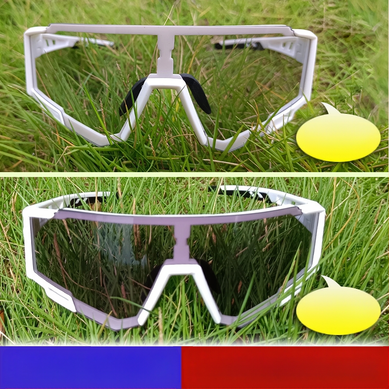 Piiriülesed jalgrattasõiduprillid, päeval ja öösel, kaheotstarbelised värvimuutvad spordiprillid, jalgratta UV-kindlad polariseeritud kaitseprillid