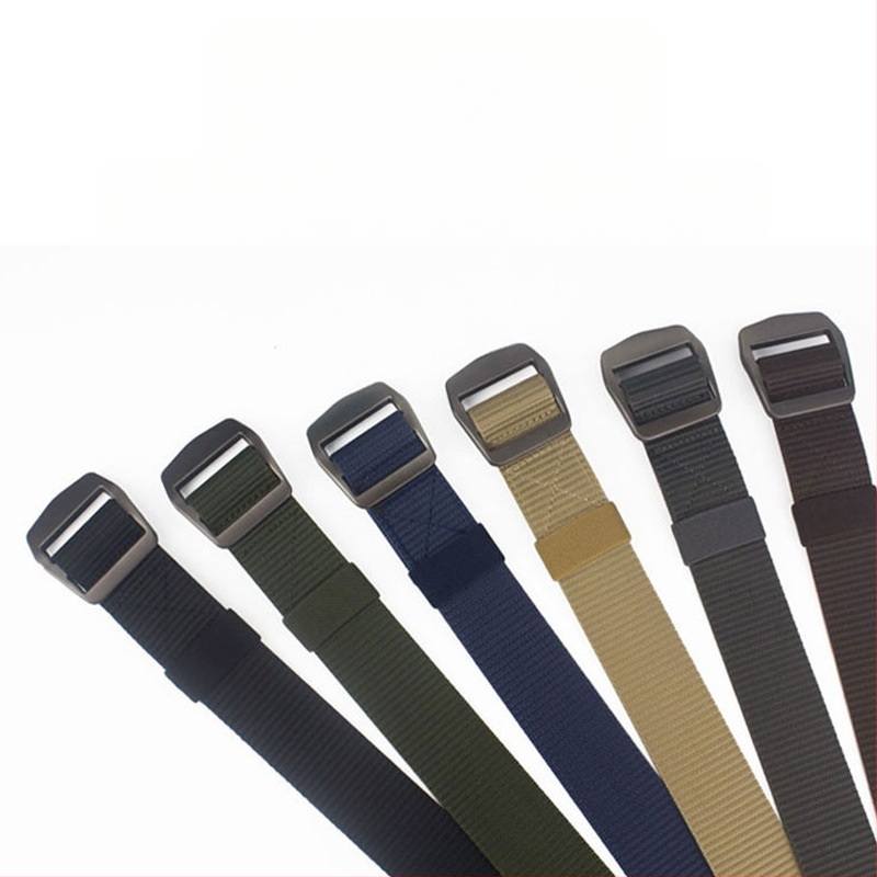 na zalihi veleprodaja muški najlonski platneni remen za vanjsku upotrebu s uzorkom bez rukava japanska kopča univerzalni trend prozračni tkani remen