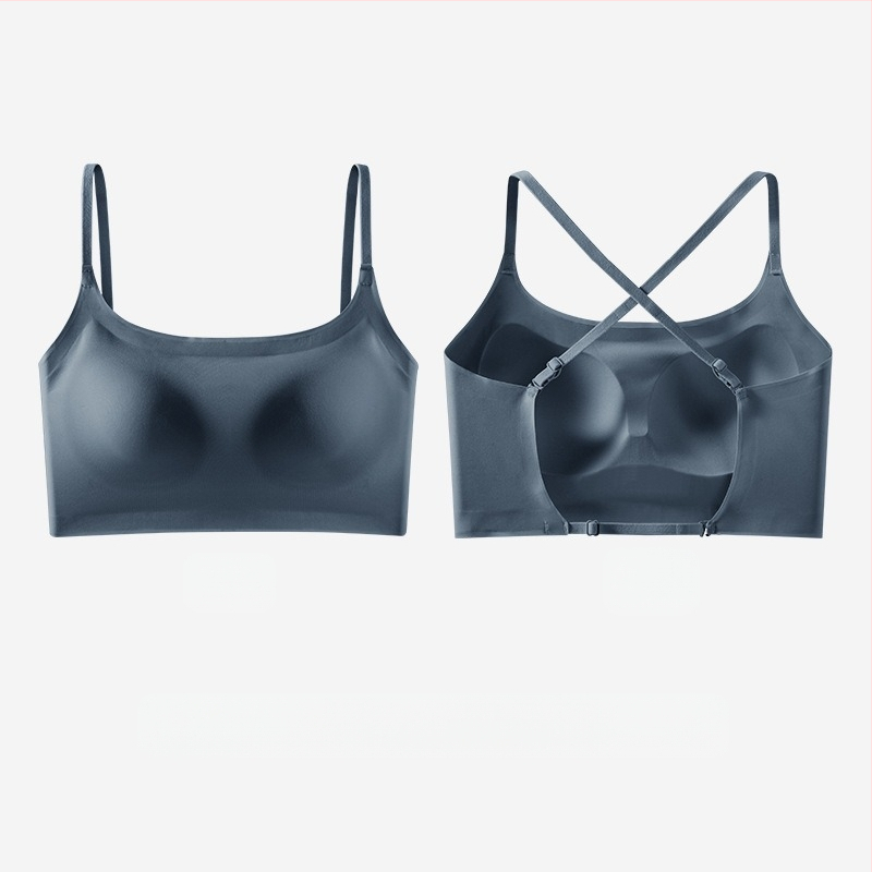 U formos graži nugaros intimates moteriška ledo šilko vasarinė maža krūtinė push-up su krūtinės įklotais išorinė liemenėlė viskas viename vientisa didelė nugaros neturinti liemenėlė