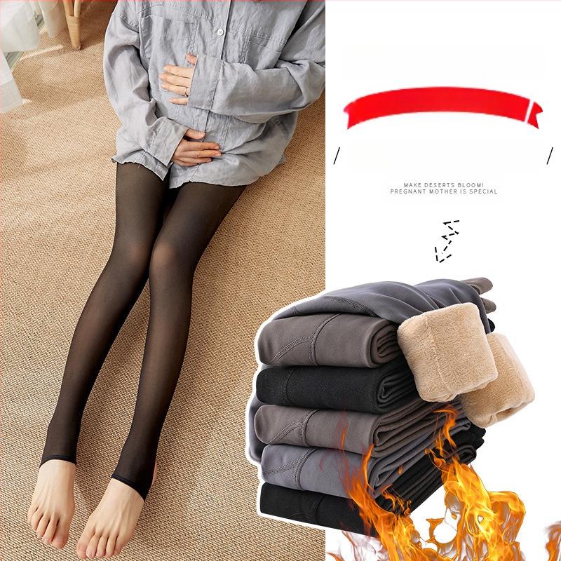 Stiuardesės pilkos spalvos vientisas, permatomas pagrindas nėščioms moterims, dėvintis plonas, basas kojas, su vilnos pamušalu, sustorintas pėdkelnes, šiltas artefaktas