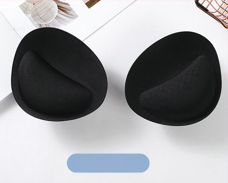 Latekspuuvillast rinnahoidjapadjad, 6 cm paksendatud, väikeste rindade kortsutamiseks, selja ilu rõhutamiseks, asenduskäsnaga sisetükid, seksikas kortsutamine