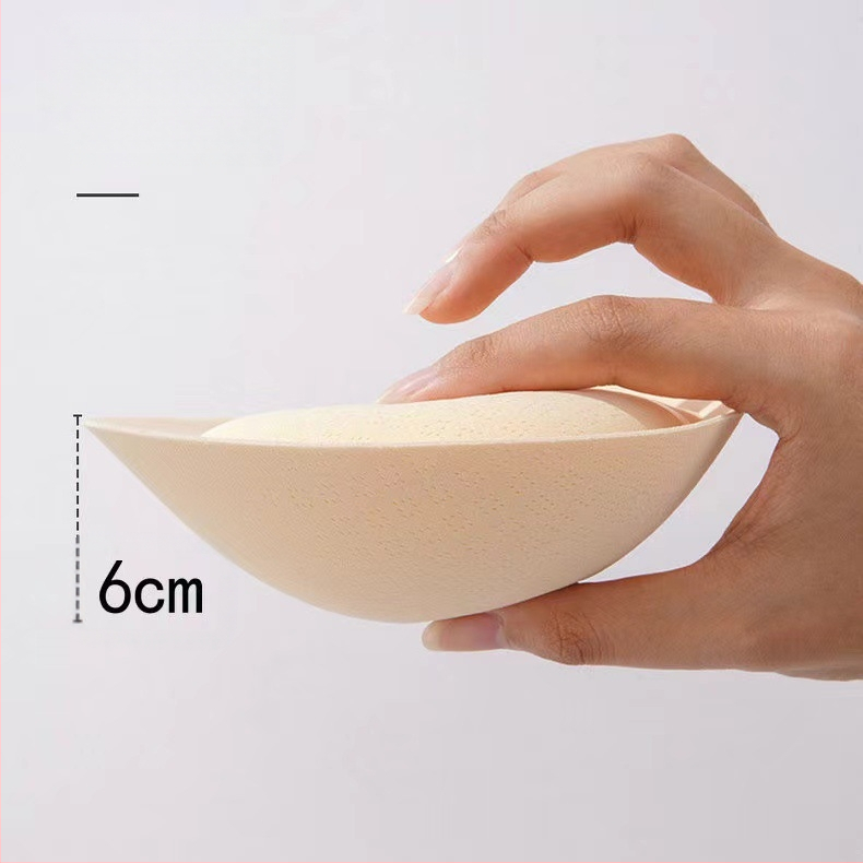 Latekspuuvillast rinnahoidjapadjad, 6 cm paksendatud, väikeste rindade kortsutamiseks, selja ilu rõhutamiseks, asenduskäsnaga sisetükid, seksikas kortsutamine