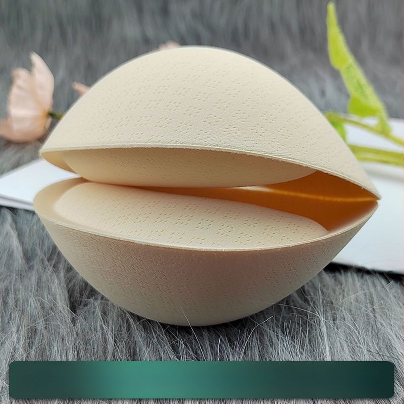 Latekspuuvillast rinnahoidjapadjad, 6 cm paksendatud, väikeste rindade kortsutamiseks, selja ilu rõhutamiseks, asenduskäsnaga sisetükid, seksikas kortsutamine