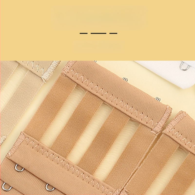 4 vnt. tarpvalstybinio mikropluošto elastingo trijų eilių trijų sagčių liemenėlės prailginimo sagtis, perlamutrinė maišelio tiekimo apatinių sagtis