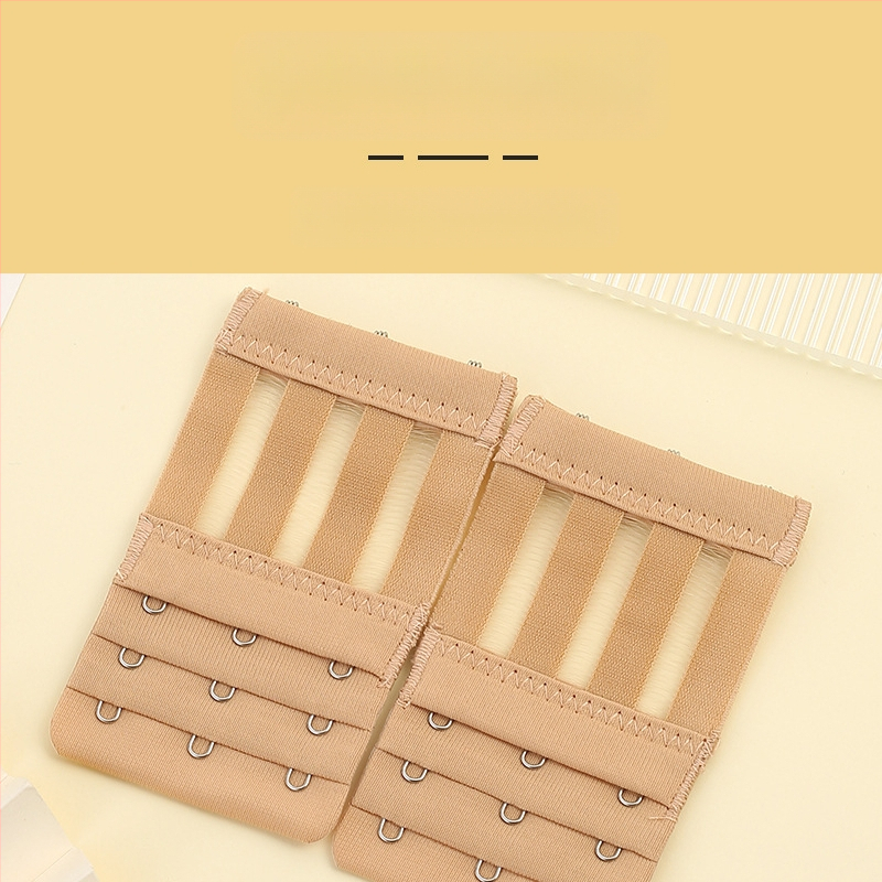 4 vnt. tarpvalstybinio mikropluošto elastingo trijų eilių trijų sagčių liemenėlės prailginimo sagtis, perlamutrinė maišelio tiekimo apatinių sagtis