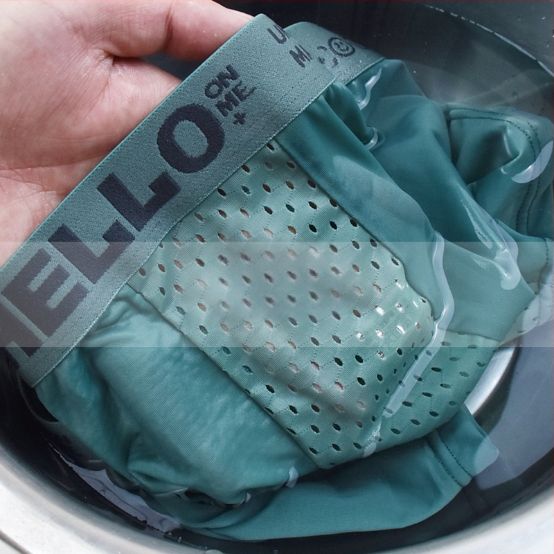 Lenjerie intimă pentru bărbați, vară, vânzare fierbinte, bărbați, plasă de mătase gheață, boxeri, pantaloni scurți de vară subțiri, respirabil, aer condiționat