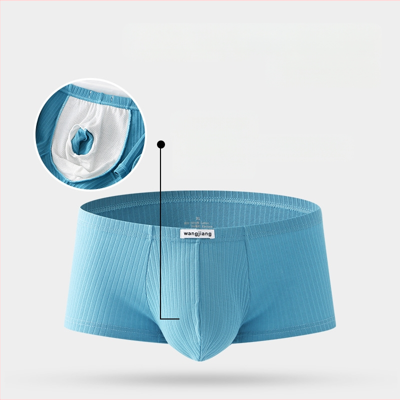 Muško donje rublje od čistog pamuka JJ set odvojivih bokserica niskog struka seksi dječaka donje rublje s četiri kuta muško donje rublje od čistog pamuka