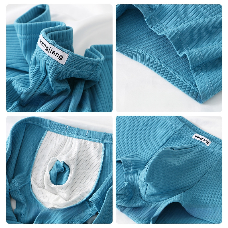 Muško donje rublje od čistog pamuka JJ set odvojivih bokserica niskog struka seksi dječaka donje rublje s četiri kuta muško donje rublje od čistog pamuka