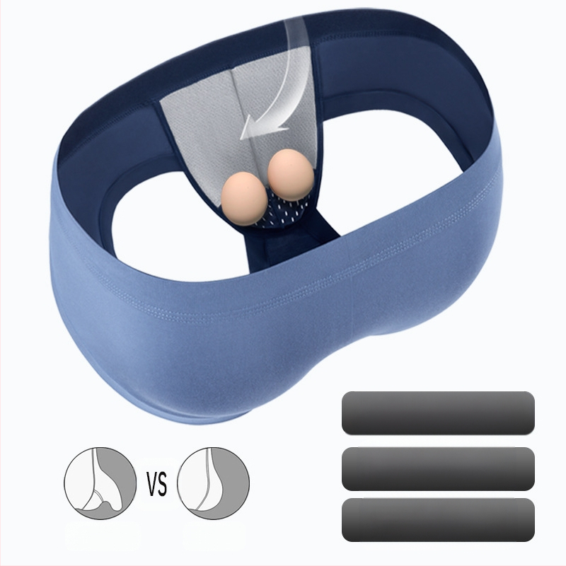 Vyriški modaliniai antibakteriniai „Gunshot Separate“ apatiniai, kvėpuojantys, seksualūs apatiniai.