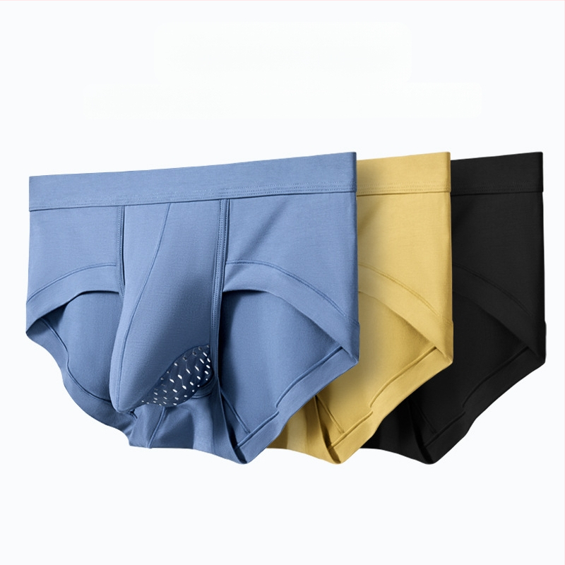 Vyriški modaliniai antibakteriniai „Gunshot Separate“ apatiniai, kvėpuojantys, seksualūs apatiniai.