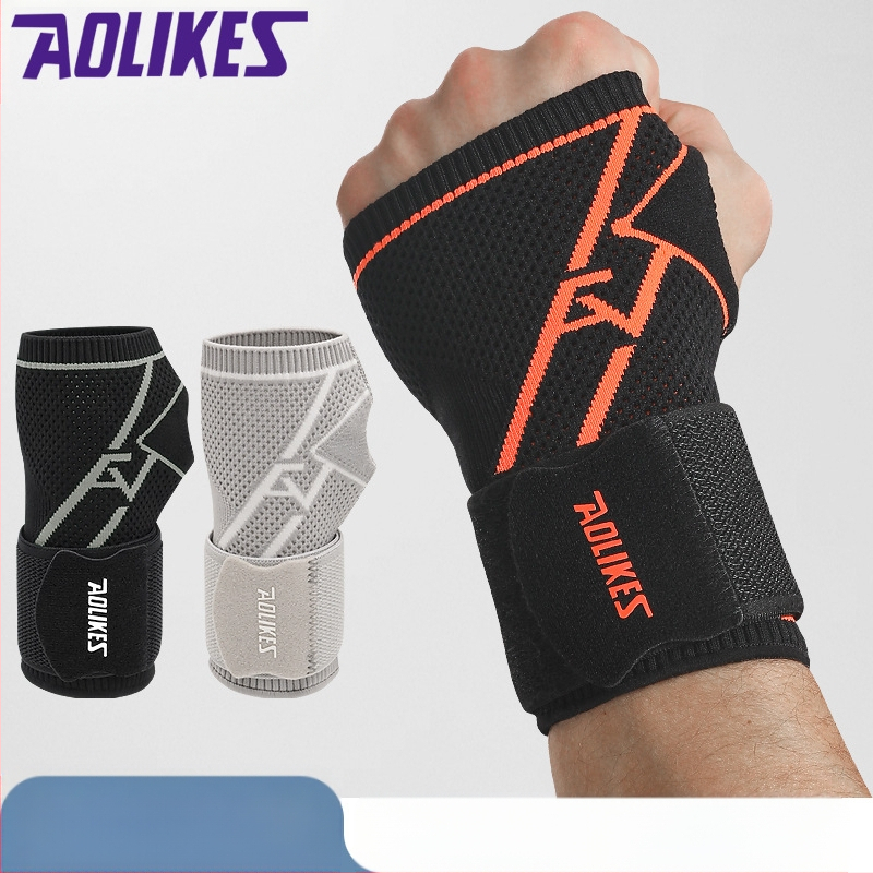 Riešų apsaugos su raišteliais, prailgintos ir slėginės fitneso badmintono delnų apsaugos, kvėpuojančios ir šiltos riešų apsaugos su austi audiniu