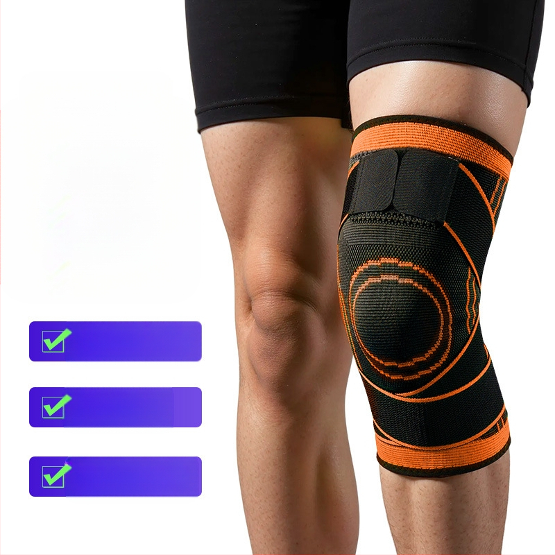 Prekogranični remen za koljena, sportski, ljetni, košarkaški, nogomet, fitness, trčanje, tanki pleteni štitnici za koljena, navojni, pod pritiskom, neklizajući