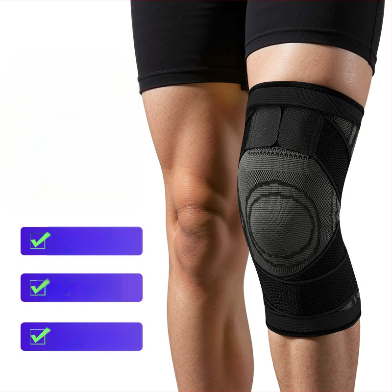 Prekogranični remen za koljena, sportski, ljetni, košarkaški, nogomet, fitness, trčanje, tanki pleteni štitnici za koljena, navojni, pod pritiskom, neklizajući