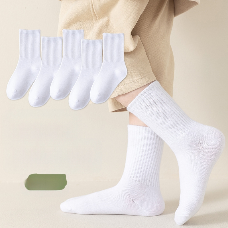 Șosete de toamnă și de iarnă pentru copii, până la jumătatea gambei, șosete la modă pentru copii, din bumbac pieptănat, absorbante de transpirație, șosete pentru studenți, șosete din bumbac, en-gros