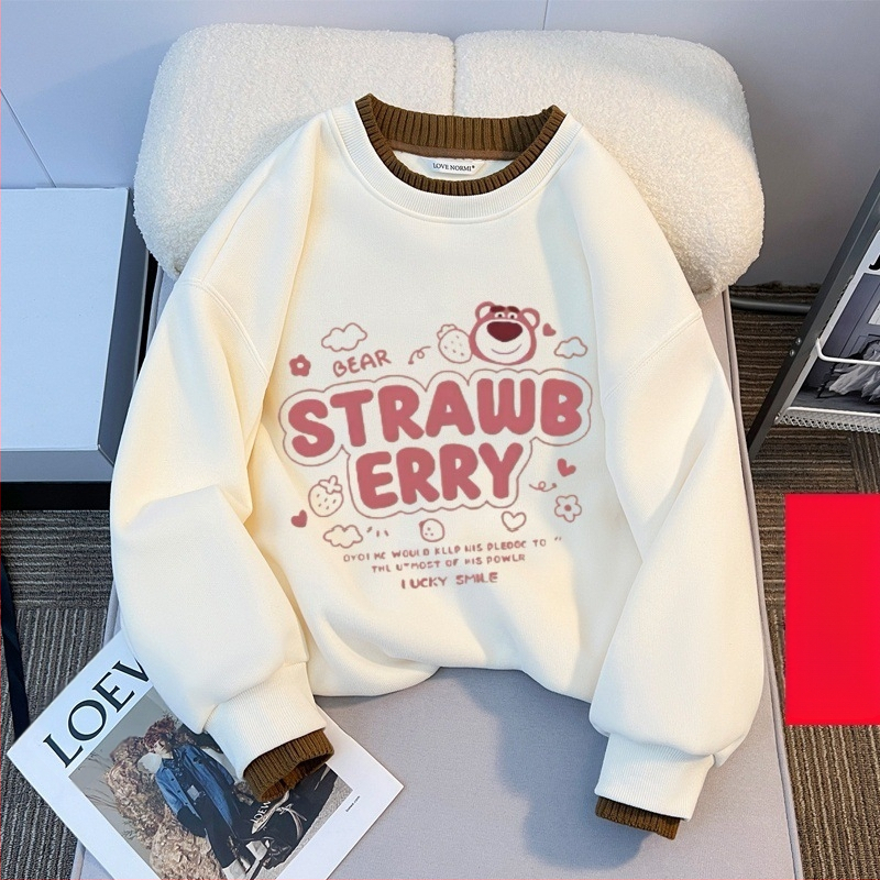 Tüdrukute fliisvoodriga kampsun sügis- ja talvel lastele mõeldud lahtise lääneliku stiiliga villakraega topp tüdrukute talvine alussärk