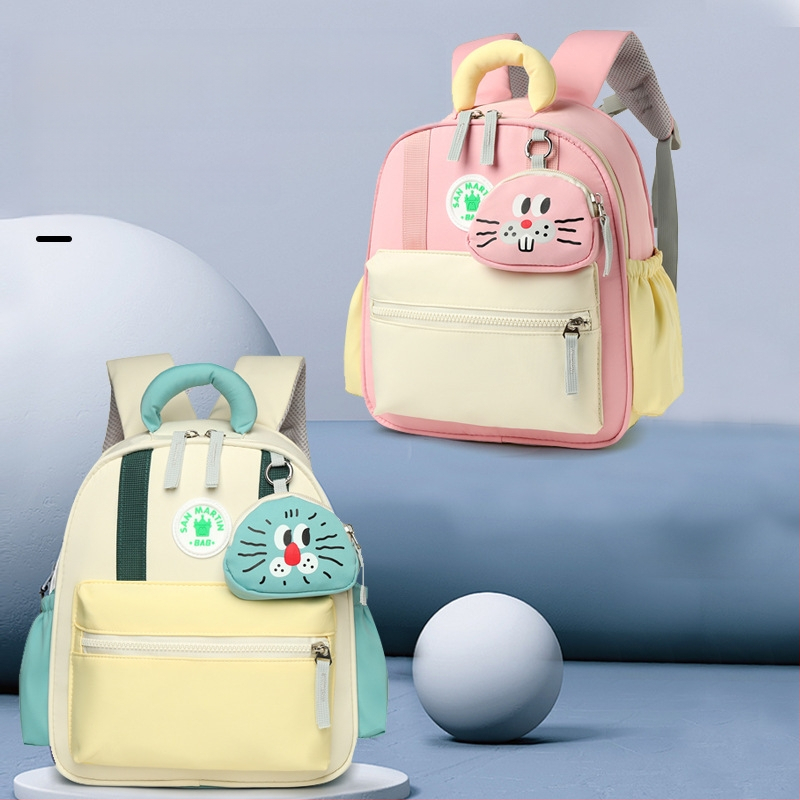 Ghiozdan ușor pentru grădiniță, la modă, cu potrivire a culorilor, în stil coreean, pentru copii, rucsac de călătorie cu desene animate drăguț pentru băieți și fete