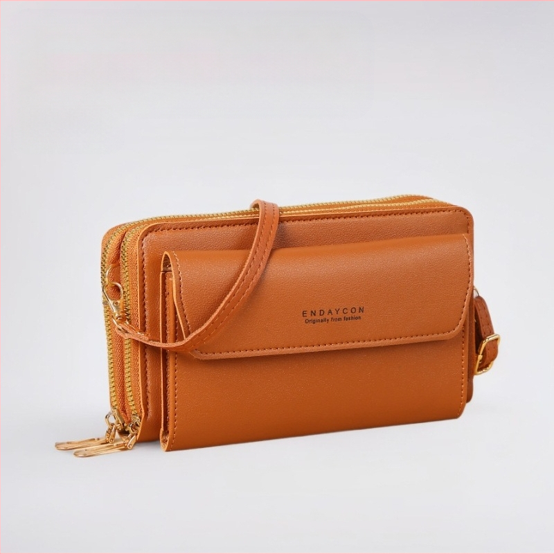 2025. aasta uus naiste õlakott Korea stiilis moekas õlakott, mis sobib kõige lihtsamini suure mahutavusega kahekordse lukuga mobiiltelefonikoti hulgimüügiks