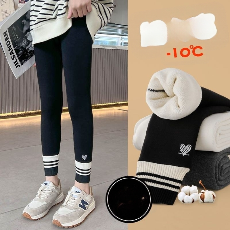 Djevojačke tajice Proljeće i jesen 2025. Novi stil Vanjska odjeća za djecu srednje i velike veličine Unutarnje hlače s flis podstavom od zadebljanog konca za djevojčice