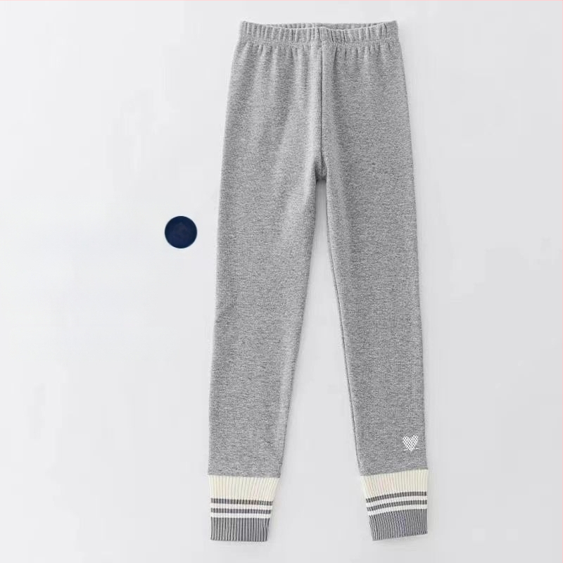 Djevojačke tajice Proljeće i jesen 2025. Novi stil Vanjska odjeća za djecu srednje i velike veličine Unutarnje hlače s flis podstavom od zadebljanog konca za djevojčice