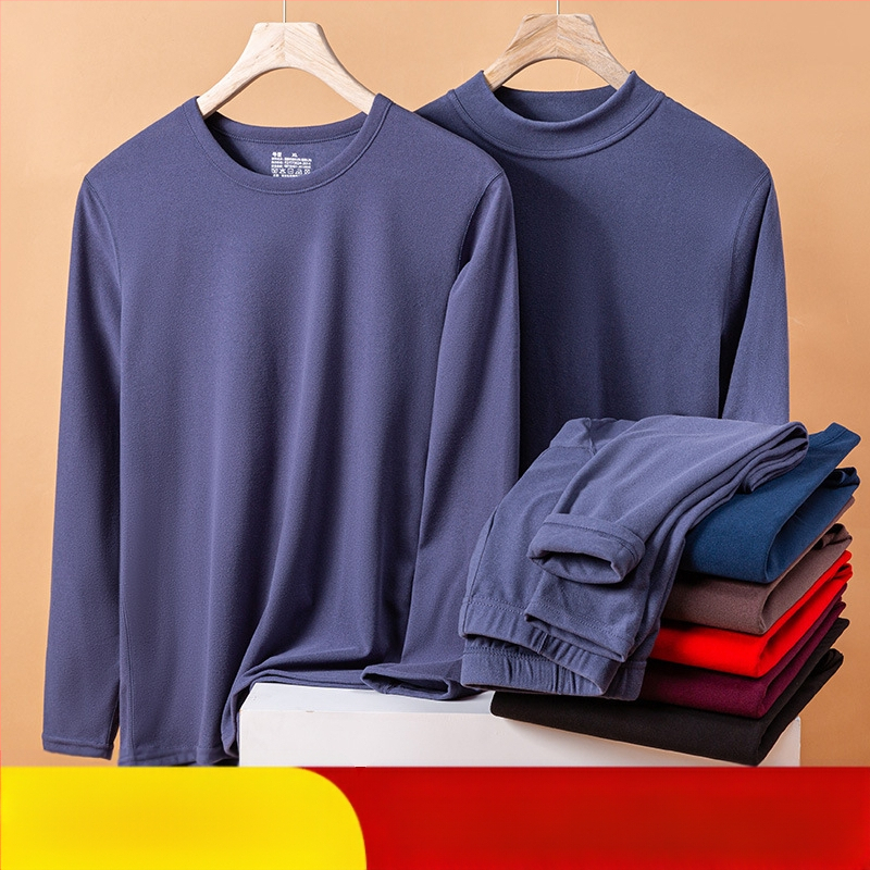 Γερμανικό βελούδινο θερμικό εσώρουχο, ανδρικό και γυναικείο, έτος γέννησης, χειμωνιάτικα κόκκινα φθινοπωρινά ρούχα και παντελόνια, διπλής όψης τρίψιμο, βασικό παλτό διασυνοριακό