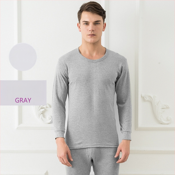 2021 m. V formos iškirptės medvilninis rudens drabužių komplektas, vienspalvis vyriškas šiltas rudens ir žiemos medvilninis vyriškas apatinis trikotažas su rudens kelnėmis