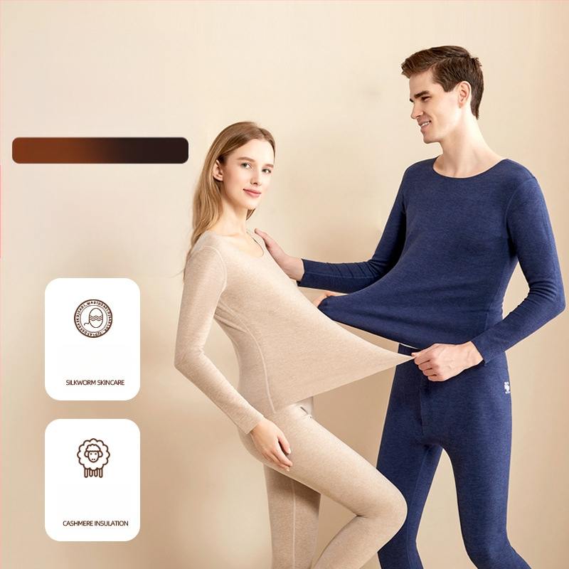 Naujo stiliaus, plius dydžio, šiltas vidinis kostiumas vyrams ir moterims, rudens ir žiemos, su vilnos pamušalu, sustorinti, šalčiui atsparūs, paprasti, universalūs, baziniai rudens drabužiai ir kelnės.