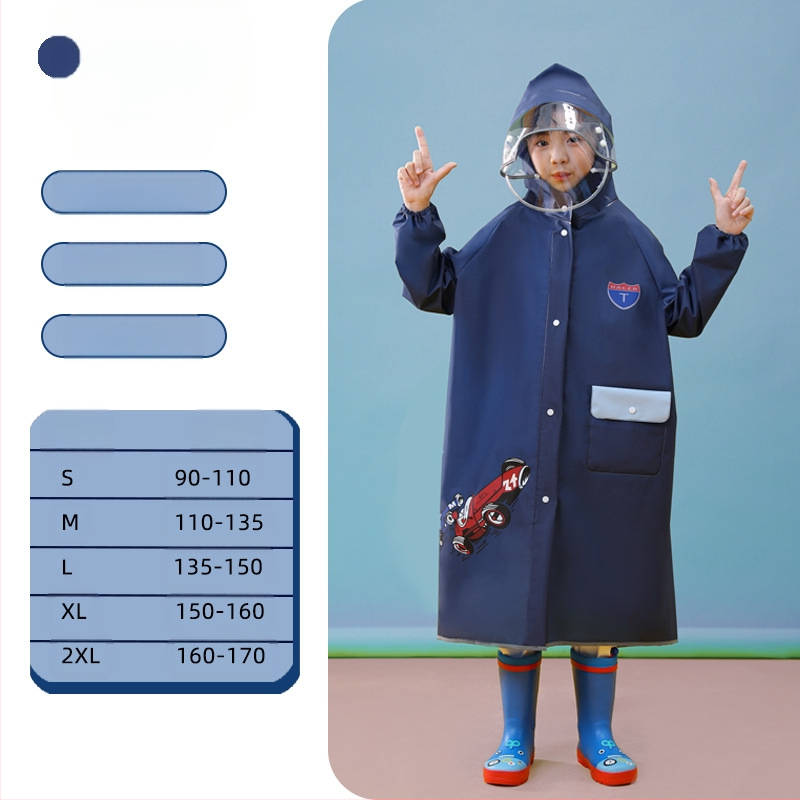 Laste vihmamantel poistele lastele kogu keha veekindel tüdrukutele 2024 beebi lasteaed algkooliõpilastele spetsiaalne pontšo kooliks
