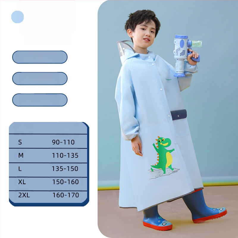 Laste vihmamantel poistele lastele kogu keha veekindel tüdrukutele 2024 beebi lasteaed algkooliõpilastele spetsiaalne pontšo kooliks