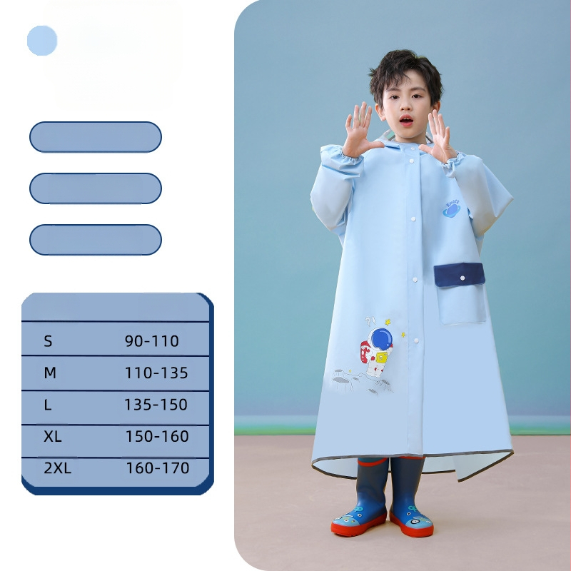 Laste vihmamantel poistele lastele kogu keha veekindel tüdrukutele 2024 beebi lasteaed algkooliõpilastele spetsiaalne pontšo kooliks