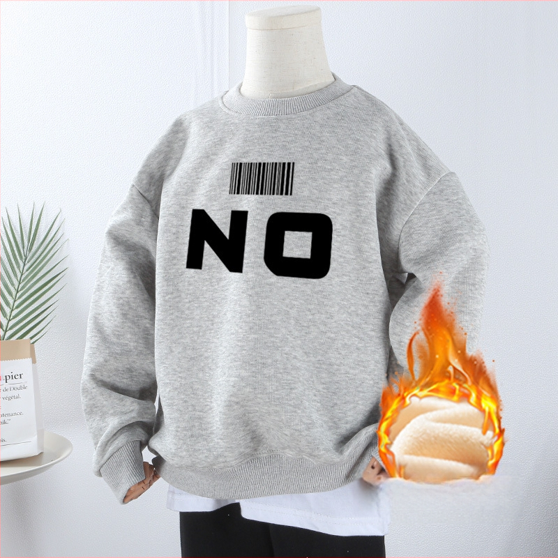 Tugev, kaaluga puhtast puuvillast paksendatud sametist dressipluus poistele ja tüdrukutele, universaalne 2024. aasta sügis- ja talveunistuseks mõeldud uus laisk stiilis pluus