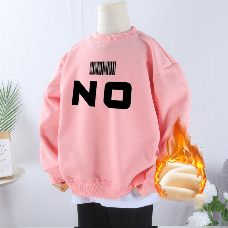 Tugev, kaaluga puhtast puuvillast paksendatud sametist dressipluus poistele ja tüdrukutele, universaalne 2024. aasta sügis- ja talveunistuseks mõeldud uus laisk stiilis pluus