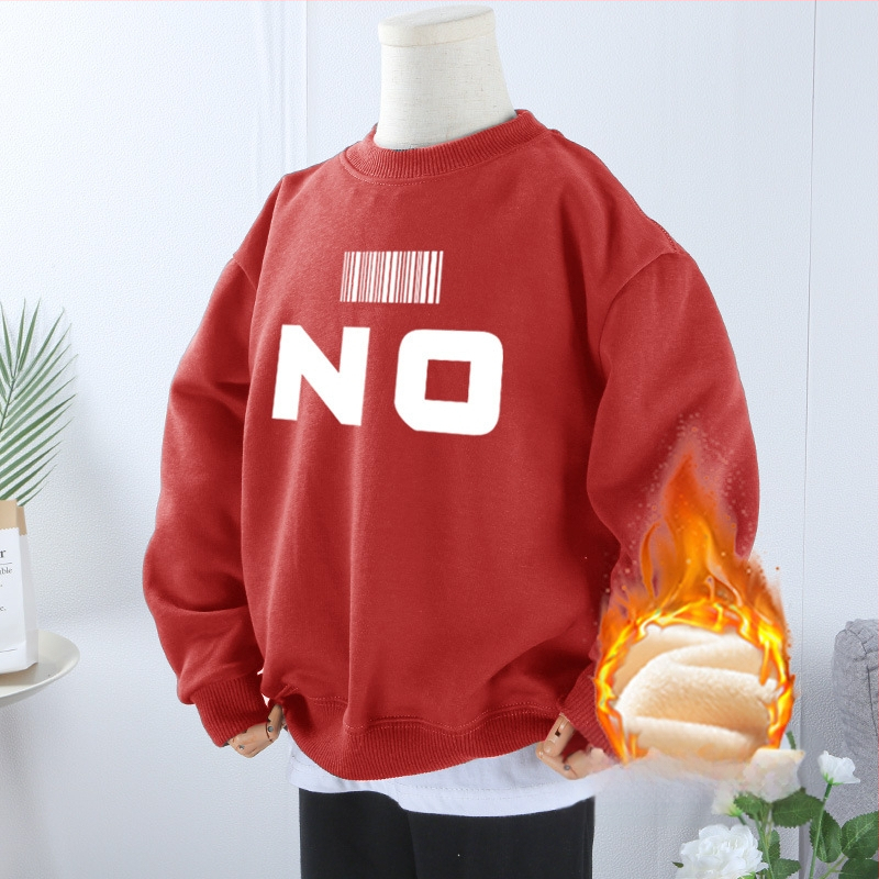 Tugev, kaaluga puhtast puuvillast paksendatud sametist dressipluus poistele ja tüdrukutele, universaalne 2024. aasta sügis- ja talveunistuseks mõeldud uus laisk stiilis pluus