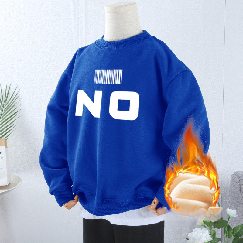 Tugev, kaaluga puhtast puuvillast paksendatud sametist dressipluus poistele ja tüdrukutele, universaalne 2024. aasta sügis- ja talveunistuseks mõeldud uus laisk stiilis pluus